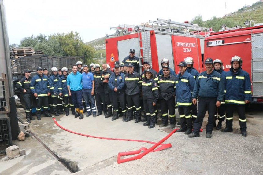 Με επιτυχία η σημερινή άσκηση της Πυροσβεστικής Υπηρεσίας