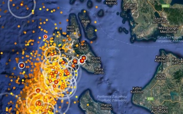 Έπληξε την Κεφαλονιά η κακοκαιρία (Ανανεωμένο - εικόνα + video)