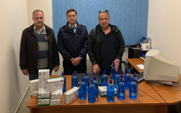 Αντισηπτικά & γάντια για όλες τις υπηρεσίες της Αστυνομίας σε Κεφαλονιά & Ιθάκη