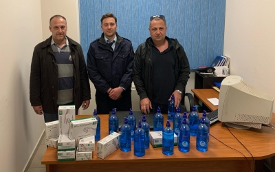 Αντισηπτικά & γάντια για όλες τις υπηρεσίες της Αστυνομίας σε Κεφαλονιά & Ιθάκη