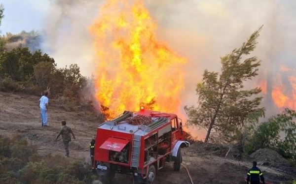 Υπό έλεγχο η φωτιά κοντά στην παραλία Κορώνη
