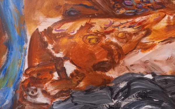 «Ο Πινόκιο», λεπτομέρεια έργου «Άνθρωπος με μεγάλη καρδιά», 2019, Αράβου Σ. (Παρουσιάστηκε στην 9η Ανοικτή Καλλιτεχνική Τριλογία Κεφαλονιάς και στο ίδρυμα Θεοχαράκη με Ο.Ο.Λ.Κ , Όμιλο Οδοντιάτρων Λογοτεχνών Καλλιτεχνών, Αθήνα)