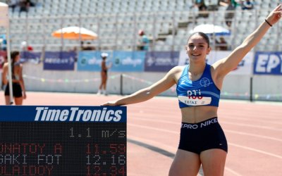 Εκρηκτικό ξεκίνημα για την Αποστολία Αντωνάτου με 11.59 και πανελλήνιο ρεκόρ στο Κ18