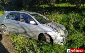Τροχαίο ατύχημα με εκτροπή οχήματος στον Κούταβο (εικόνες)