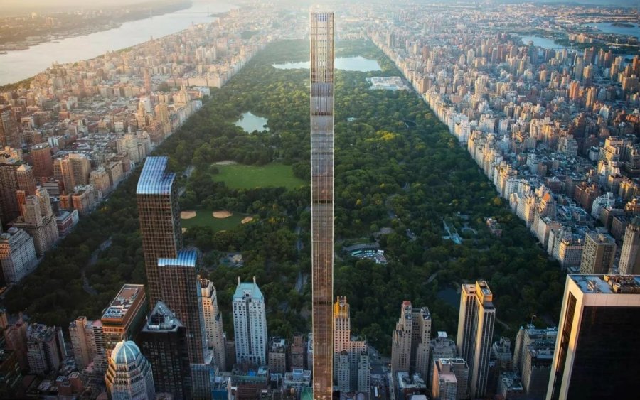 O λεπτότερος ουρανοξύστης στον κόσμο βλέπει το Central Park της Νέας Υόρκης από τα 435 μέτρα (εικόνες)