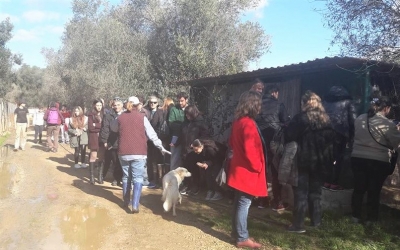 Το Ειδικό Σχολείο Φαρακλάτων επισκέφτηκε το "Καταφύγιο" με τα αδέσποτα (εικόνες)