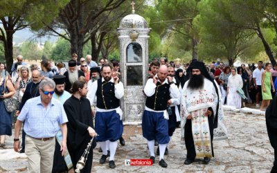 Πλήθος πιστών στο Αντιμήρι του Αγίου Γερασίμου