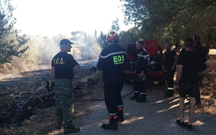 ΕΟΔ Κεφαλονιάς: Σε τρεις πυρκαγιές συμμετείχαμε το Σάββατο - Σε επιφυλακή και σήμερα