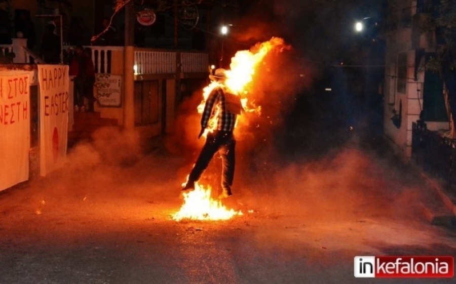 Καίνε απόψε τον Ιούδα στα Λουρδάτα