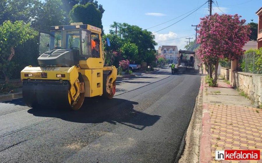 Νέες ασφαλτοστρώσεις ξεκινούν σύντομα εντός της πόλεως του Αργοστολίου 