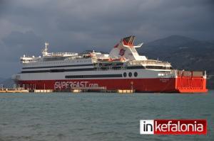 Στην Κεφαλονιά το πλοίο SUPERFAST (εικόνες)