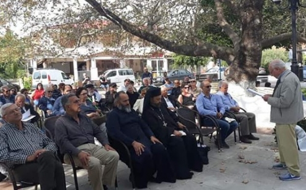 Τα αποκαλυπτήρια μαρμάρινης πλάκας για την επανάσταση στην Σκάλα (Εικόνες)