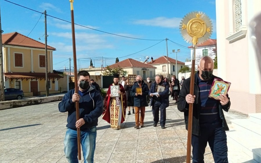 Κυριακή Της Ορθοδοξίας στο Ιερό ναό του Σωτήρος στα Τραυλιάτα (εικόνες)