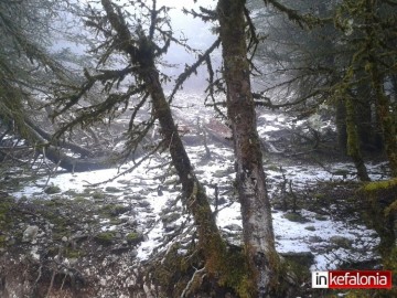 Μάιος με ... χιόνια στον Αίνο!