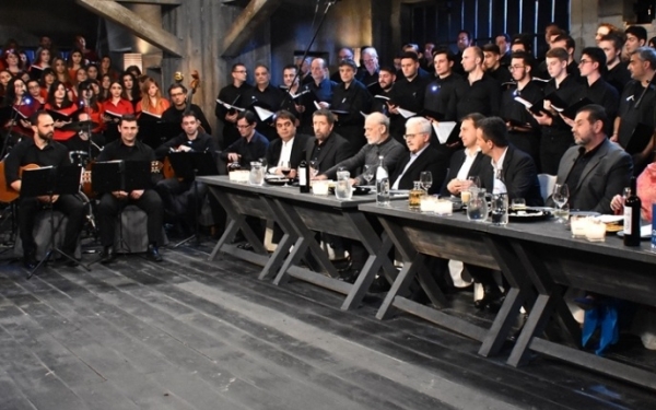 O Παναγής Μπαρμπάτης στον ΣΚΑΪ στην εκπομπή "Στην Υγειά μας ρε παιδιά"