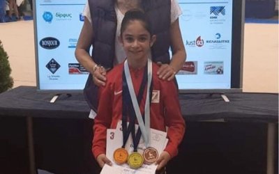 Xρυσό μετάλλιο για την Χριστίνα Καλαφάτη, στο σύνθετο ατομικό στο διεθνές τουρνουά Ρυθμικής Γυμναστικής Irini Cup!