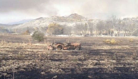 Από σπινθήρα θεριστικής μηχανής κάηκαν 20.000 στρεμμάτα στη Ρόδο