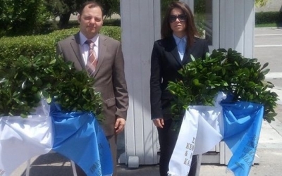 Κατάθεση τιμητικών στεφάνων στο Μνημείο του Άγνωστου Στρατιώτη