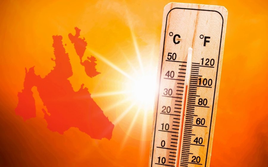 ''Ψήθηκε'' την Τετάρτη 19/6 η Κεφαλονιά - 39,2 η μέγιστη θερμοκρασία, στους 41 βαθμούς η αίσθηση της ζέστης