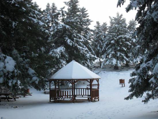 Ο Αίνος χιονισμένος!