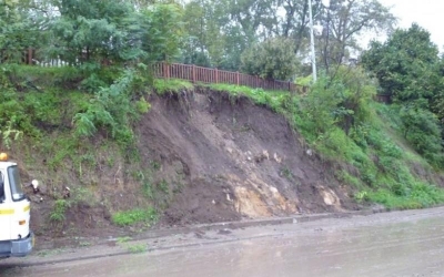Διαγωνισμός για το έργο Αποκατάσταση ασφάλειας πρανούς στο επαρχιακό δίκτυο