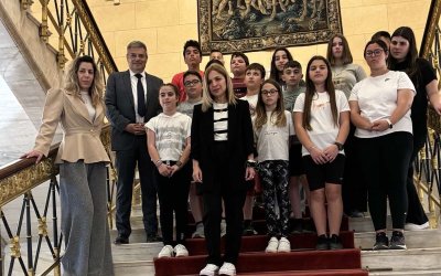Π. Καππάτος: Υποδοχή στη Βουλή των Ελλήνων του 1ου Δημοτικού Σχολείου Ληξουρίου