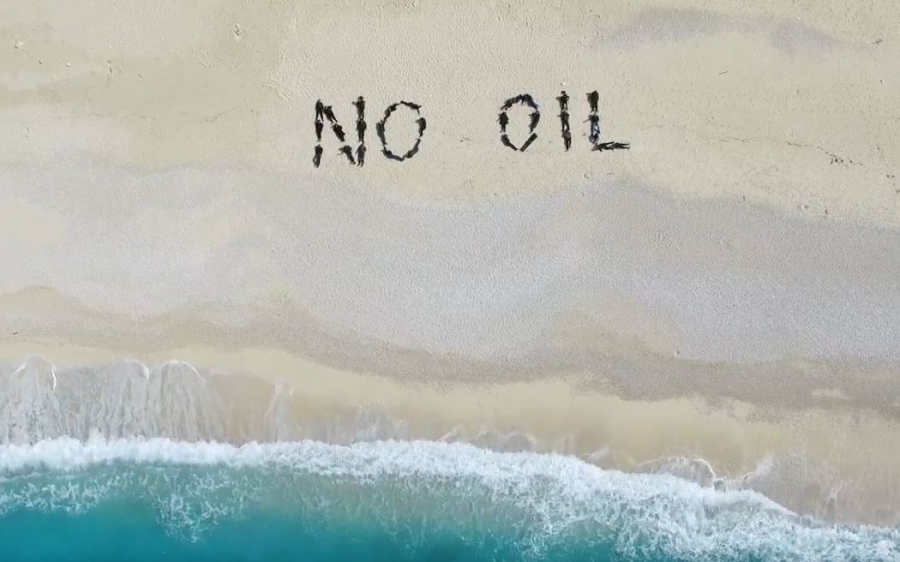 Είπαν «ΟΧΙ» στις εξορύξεις υδρογονανθράκων, σχηματίζοντας στο Μύρτο τη φράση «NO OIL»