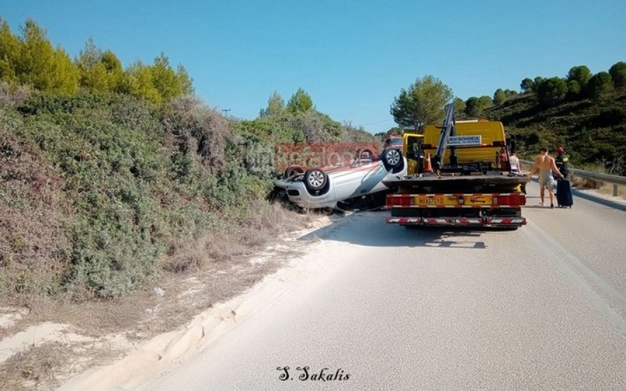 Αργοστόλι: Τροχαίο στην διαδρομή προς το Αεροδρόμιο (εικόνες)