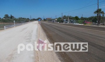 Ξεκίνησε η ασφαλτόστρωση στο ένα ρεύμα κυκλοφορίας στην Κυλλήνη!