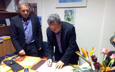 Την σύμβαση κατασκευής του λιμανιού Πισαετού υπέγραψε στην Ιθάκη ο Περιφερειάρχης Ιονίων Νήσων