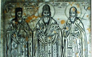 Ένα χαρακτικό για τους τρεις Aγίους των Επτανήσων