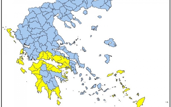 57 φωτιές το τελευταίο 24ωρο -Υψηλός ο κίνδυνος πυρκαγιάς και σήμερα (πίνακας)
