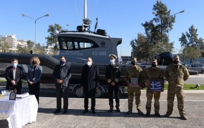 Δύο ακόμη υπερσύγχρονα ταχύπλοα περιπολικά σκάφη προσφορά μελών της ναυτιλιακής κοινότητας παρέλαβε το Λιμενικό Σώμα