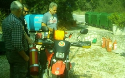 Ο «Θησέας» 21/10/2018, με τα στελέχη της Ε.Ο.Π.Π.Πυλάρου