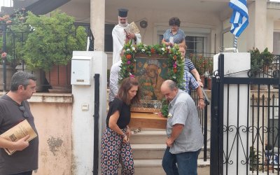 Η Λιτανεία της εικόνας της Παναγίας Μυρτιδιώτισσας στα Βαλσαμάτα