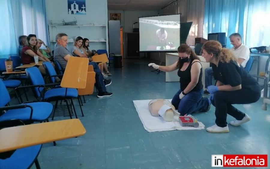 Χρήσιμο σεμινάριο Α&#039; Βοηθειών στον χώρο του ΔΙΕΚ Νοσηλευτικής στο ΓΝ Κεφαλονιάς, σε εργαζομένους του αεροδρομίου (εικόνες)