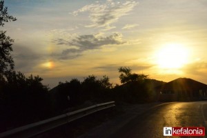Το ασυνήθιστο οπτικό φαινόμενο της "άλω" εμφανίστηκε στην Κεφαλονιά