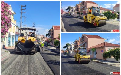 Αργοστόλι: Πέφτει νέα άσφαλτος στο υπόλοιπο της οδού Χαροκόπου - Παίρνουν σειρά η Ηλία Ζερβού και η Ελευθερίου Βενιζέλου (εικόνες/video)