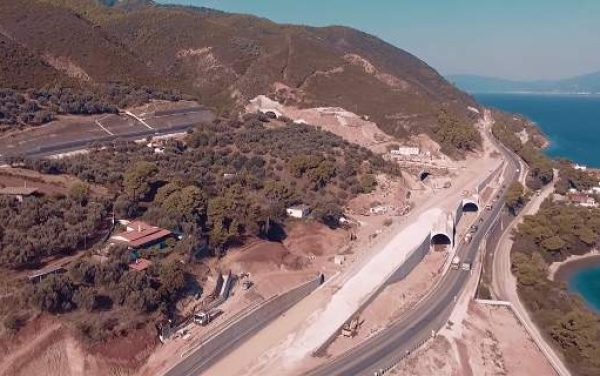 Οι τέσσερις νέες σήραγγες της νέας εθνικής οδού Κορίνθου-Πατρών (video)