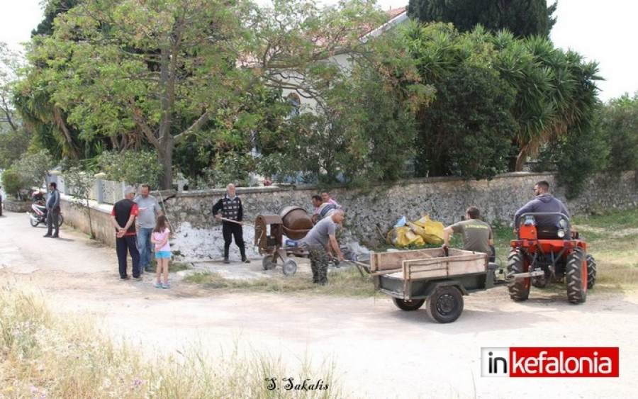 Εργασίες καθαριότητας και αναμόρφωσης στην βρύση στα Προκοπάτα  (εικόνες + video)