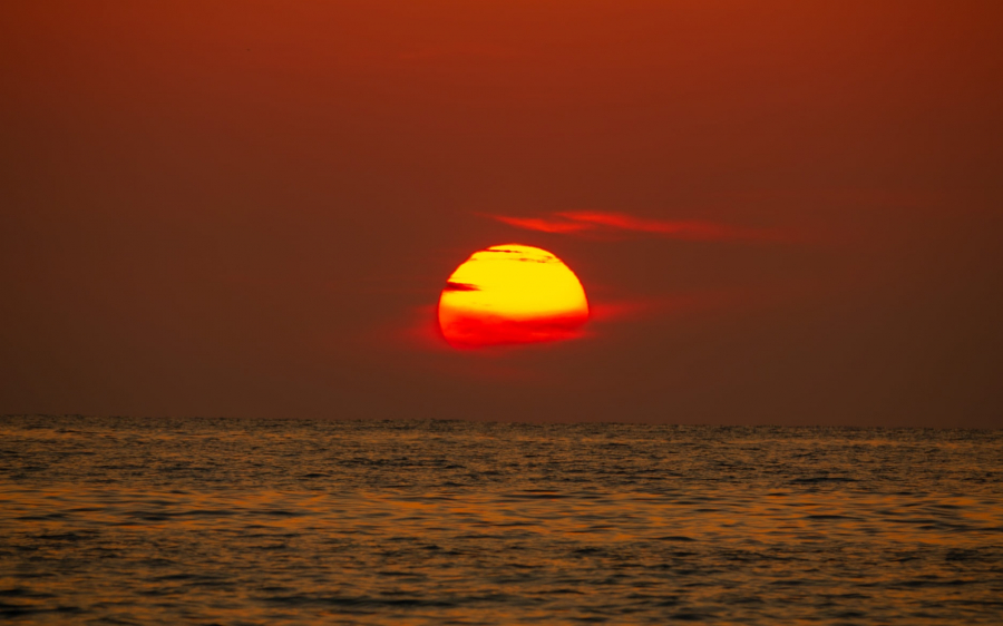 Μαγικό ηλιοβασίλεμα στον Μύρτο (εικόνες)