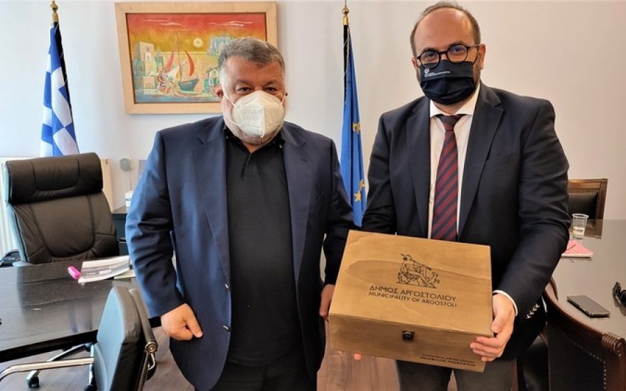 Συνάντηση Δημάρχου Αργοστολίου με τον Γενικό Γραμματέα Αιγαίου & Νησιωτικής Πολιτικής