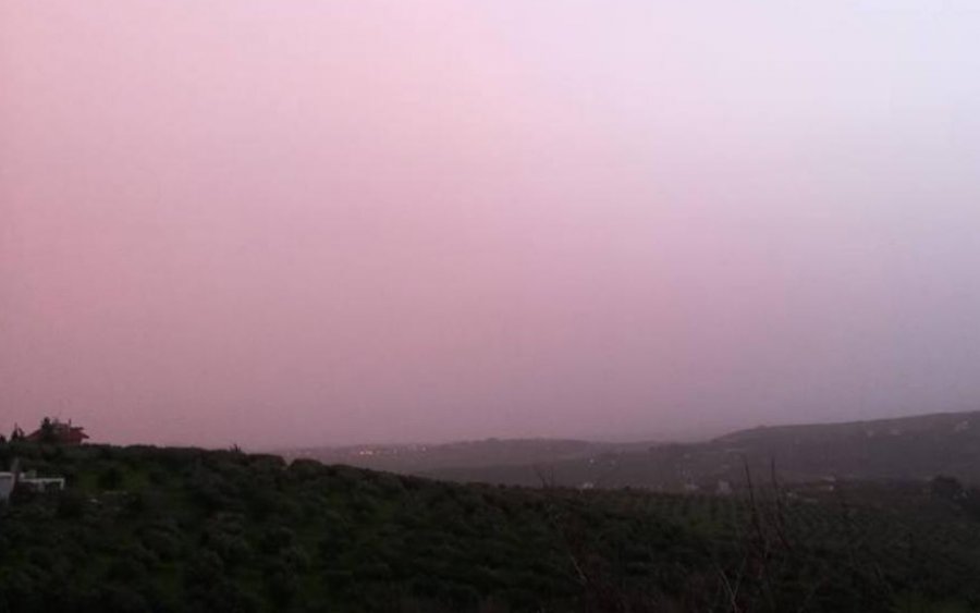 Κορύφωση επεισοδίου αφρικανικής σκόνης το απόγευμα της Κυριακής
