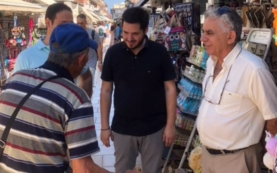 Περιοδεία του υποψηφίου με τη ΝΔ Γιώργου Κοκκόλη στο Αργοστόλι
