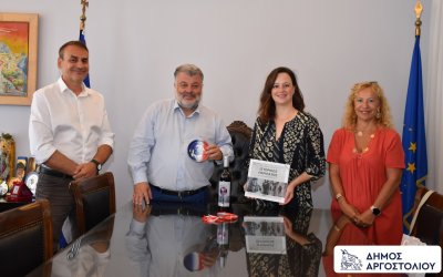 Επίσκεψη της Γενικής Προξένου της Γαλλίας, κας Diane Roeser στο Δημαρχείο Αργοστολίου