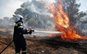 Φωτιά στον Καραβάδο - Άμεση η επέμβαση της πυροσβεστικής