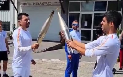 O Γεράσιμος Λιγνός λαμπαδηδρόμος στο Μεσολόγγι! ''Ενα παιδικό μου όνειρο έγινε πραγματικότητα!'' (video)