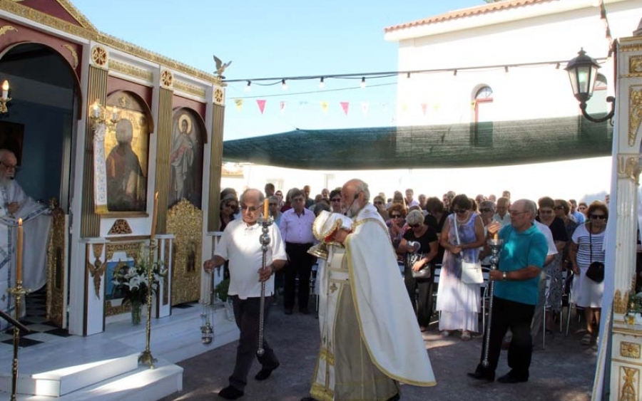 Tα εγκαίνια του Ιερού Ενοριακού Ναού Κοιμήσεως Θεοτόκου Περλιγκάδων Ληξουρίου