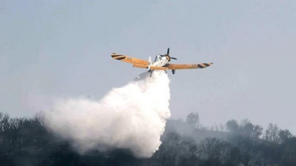 Ήρθαν δύο πυροσβεστικά αεροπλάνα Πετζετέλ στην Κεφαλονιά