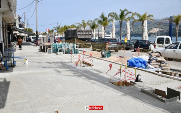 Η νέα παραλιακή Αργοστολίου παίρνει μορφή